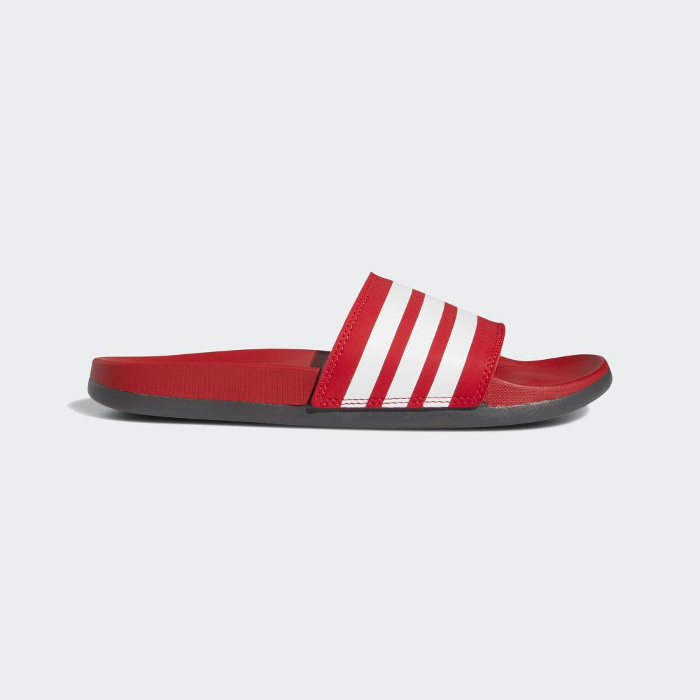 Papuci Adidas Adilette Comfort Barbati Romania - Rosii Inchis/Albi/Gri EG1852